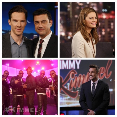 [url=https://twitter.com/JimmyKimmelLive/status/567523663121874944]@jimmykimmellive[/url]: HOJE Benedict Cumberbatch, @Stana_Katic #Castle, @AloeBlacc @Blackstreet_Ent #MashUpMonday & #TheBachelor @C_Soules 
