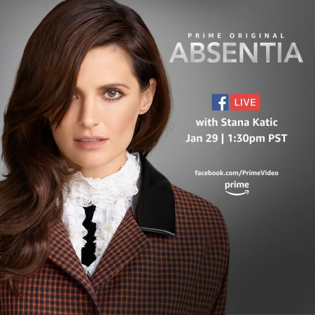 [url=http://facebook.com/PrimeVideo/photos/a.71273818361.95975.33713453361/10156978512528362]Prime Video[/url]: Vamos ao ar ao vivo com a estrela de "Absentia" Stana Katic nesta segunda-feira! Mandem suas perguntas nos comentários para ter a chance delas serem respondidas.
