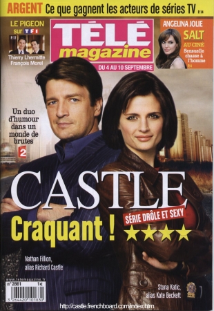 Palavras chave: TÉLÉ MAGAZINE;SCAN;REVISTA;2010;CASTLE;