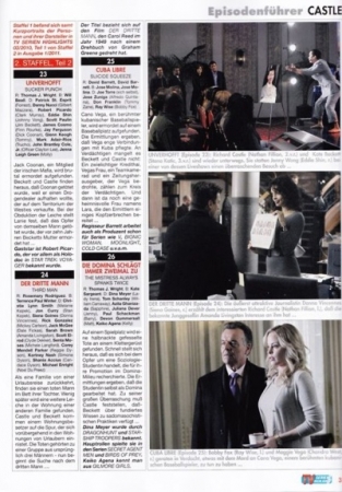 Palavras chave: TV SERIEN HIGHLIGHTS;REVISTAA;SCAN;2011;CASTLE;2ª TEMPORADA;3ª TEMPORADA