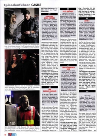Palavras chave: TV SERIEN HIGHLIGHTS;REVISTAA;SCAN;2011;CASTLE;2ª TEMPORADA;3ª TEMPORADA