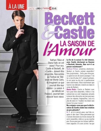 Palavras chave: Télé Poche;scan;revista;francês;Castle;4ª TEMPORADA;2012