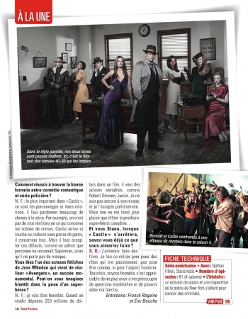 Palavras chave: Télé Poche;scan;revista;francês;Castle;4ª TEMPORADA;2012