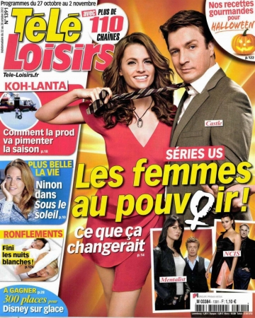 Palavras chave: revista;scan;Télé Loisirs;2012;Castle;4ª TEMPORADA