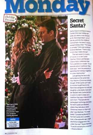 Palavras chave: scan;revista;spoiler;Secret Santa;TV Guide;2012;5ª temporada