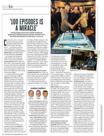 Palavras chave: REVISTA;SCAN;2013;CASTLE;5ª TEMPORADA;The Hollywood Reporter;THR
