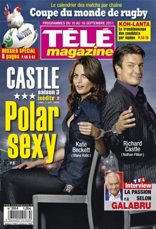 Télé Magazine [10 setembro]
Palavras chave: Tele Magazine;REVISTAs;SCAN;2011;CASTLE;3ª TEMPORADA