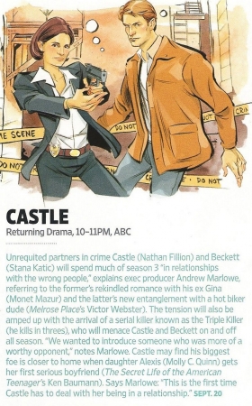 Palavras chave: Entertainment Weekly;EW;Castle;2ª temporada;season 2;scan;2010