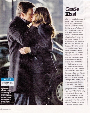 Palavras chave: TV GUIDE;REVISTA;SCAN;2011;CASTLE;3ª TEMPORADA