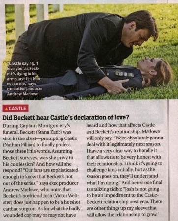 Palavras chave: TV Guide;REVISTAs;SCAN;2011;CASTLE;3ª TEMPORADA