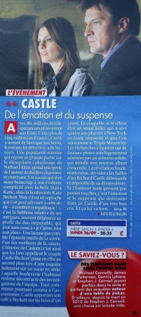 Palavras chave: TV Grandes Chaines;REVISTAS;SCAN;2011;CASTLE;3ª TEMPORADA