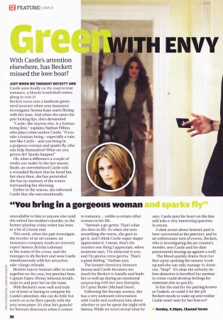 Palavras chave: TV GUIDE;REVISTA;SCAN;2012;CASTLE;4ª TEMPORADA