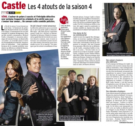 Palavras chave: Tele 7 Jours;REVISTAS;SCAN;2012;CASTLE;3ª TEMPORADA