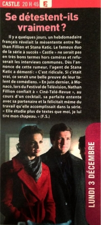 Palavras chave: TV GUIDE;REVISTA;SCAN;2012;CASTLE;4ª TEMPORADA