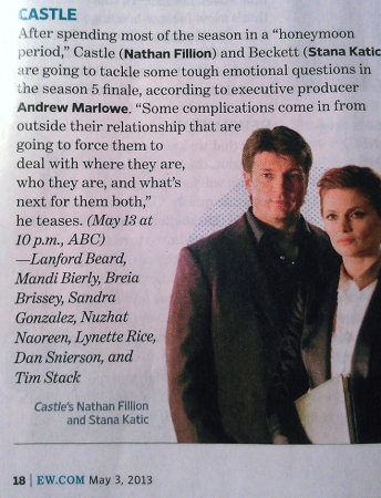 Palavras chave: EW;REVISTAS;SCAN;2013;CASTLE;5ª TEMPORADA