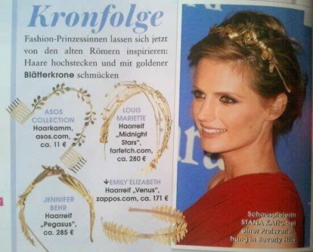Palavras chave: InStyle;magazine;revista;German;Germany;2013;Women In Filme;Crystal;Lucy;Awards