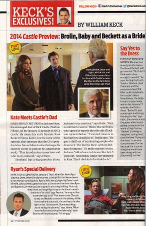 Palavras chave: Under Fire;Deep Cover;Limelight;Castle;6ª temporada;season 6;magazine