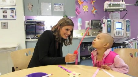 Palavras chave: cap;screencap;screen cap;2013;CHLA;visita;Children&#039;s Hospital Los Angeles;Children&#039;s Hospital LA;Stana Katic of ABC&#039;s Castle Blows Bubbles with Little Girl at Children&#039;s Hospital Los Angeles